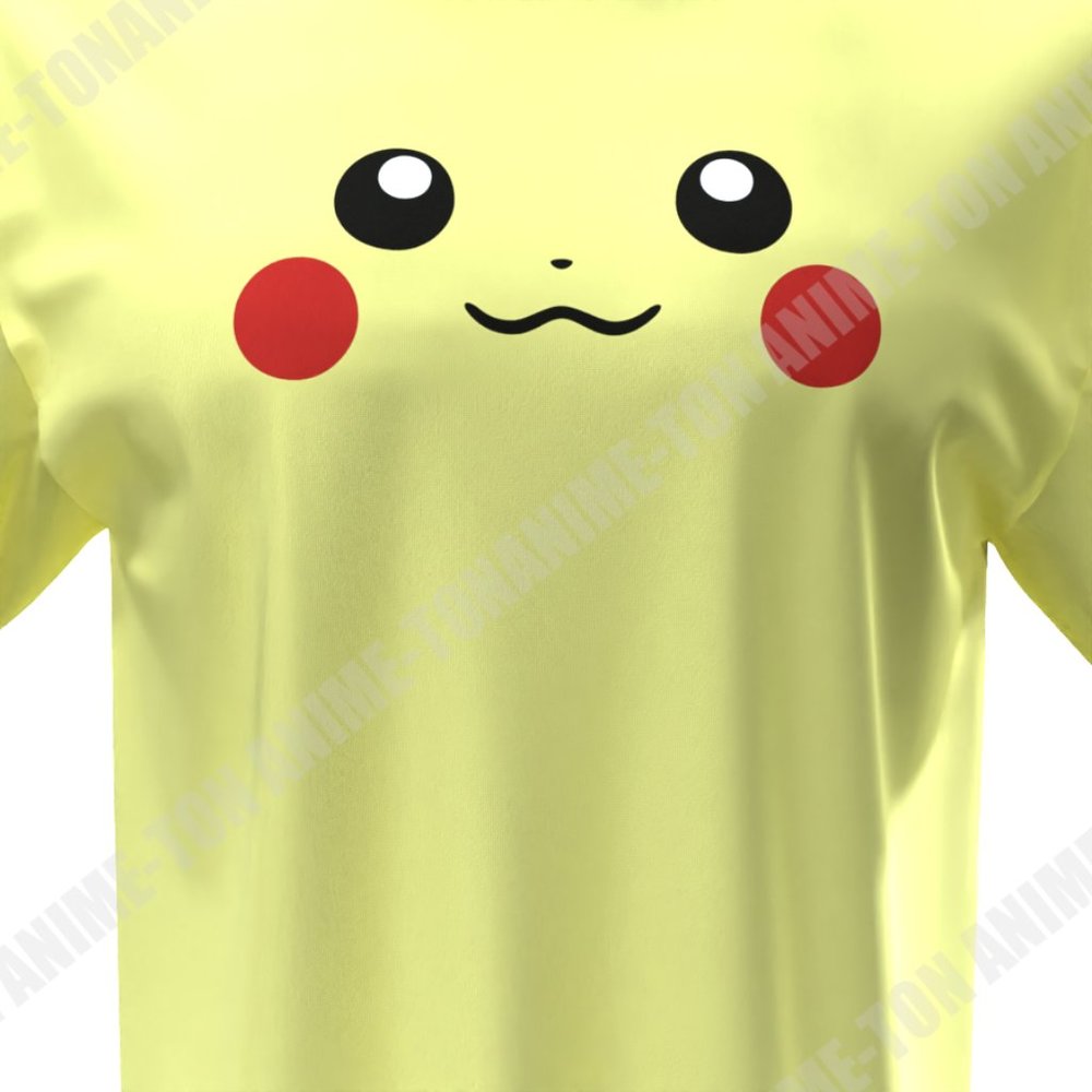 Pikachu Face T-shirt - Cotton